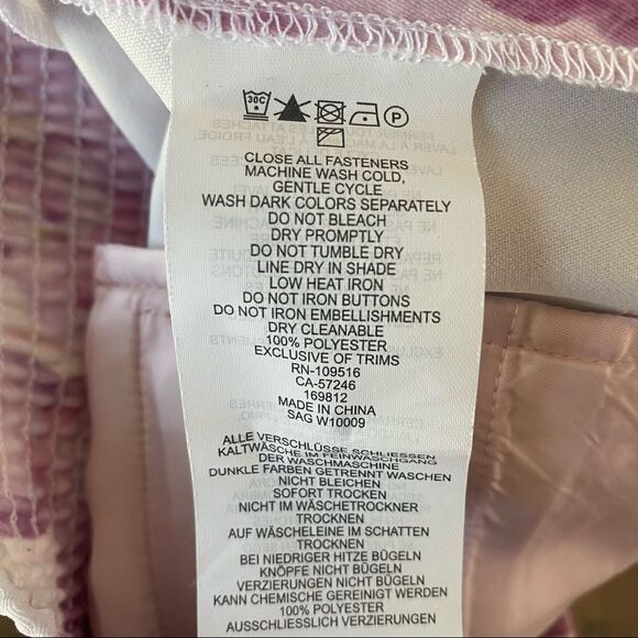 Victorinox Swiss Army Pink Floral Elastic Waistband Joggers Size Large - Picture 10 of 10